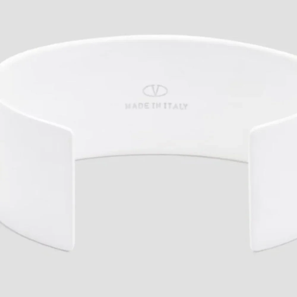 VALENTINO GARAVANI Logo print enamel cuff
